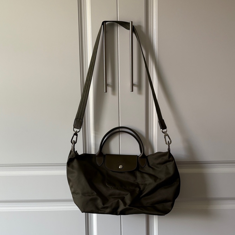 Longchamp Dark Green Shoulder Bag